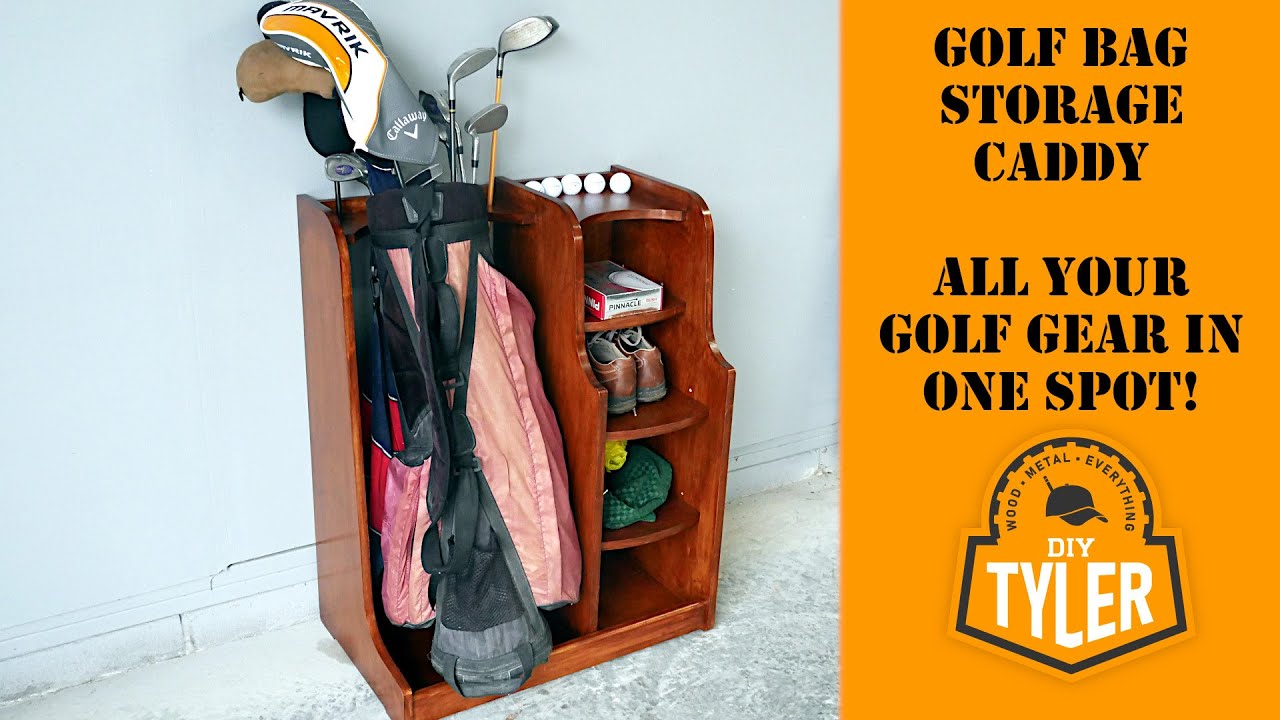 DIY Golf Gear Storage Rack | One sheet of Plywood and Simple Assembly with  Pocket Screws - YouTube
