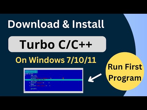 Download and Install Turbo C/C++ On Windows 10 |  Run First Program | Windows 7/10/11 |