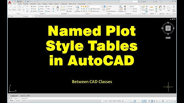 Named Plot Style Tables in AutoCAD