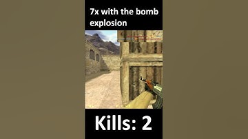 7x w/ bomb explosion #counterstrike #cs #cs16 #short #shorts #ytshorts #shortsfeed #fyp #fypシ #wow