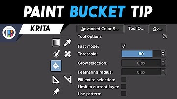 Paint Bucket Tool Quick Tip • Krita Tutorial • Digital Art
