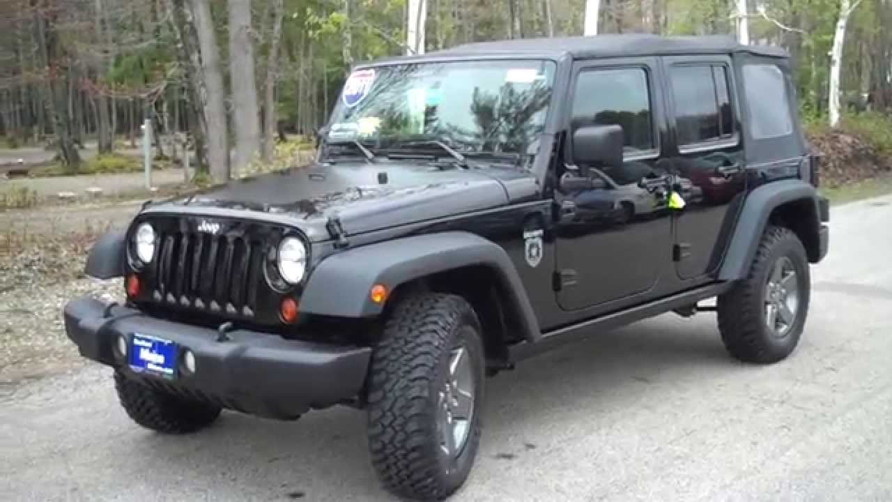 2011 Jeep Wrangler Unlimited Rubicon Call Of Duty Black Ops Southern Maine Motors Saco Me