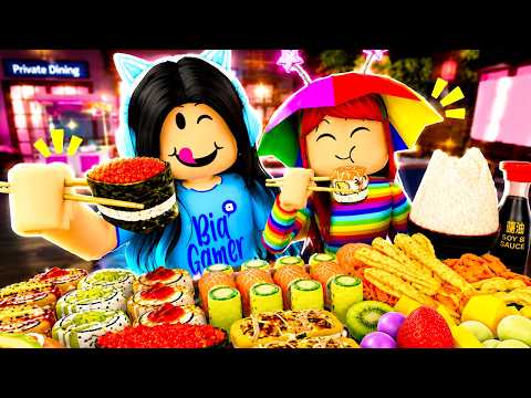 MUKBANG ASMR SUSHI ROBLOX