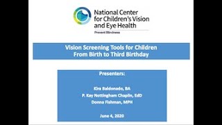 Vision Screening Tools for Children From Birth to Age 3