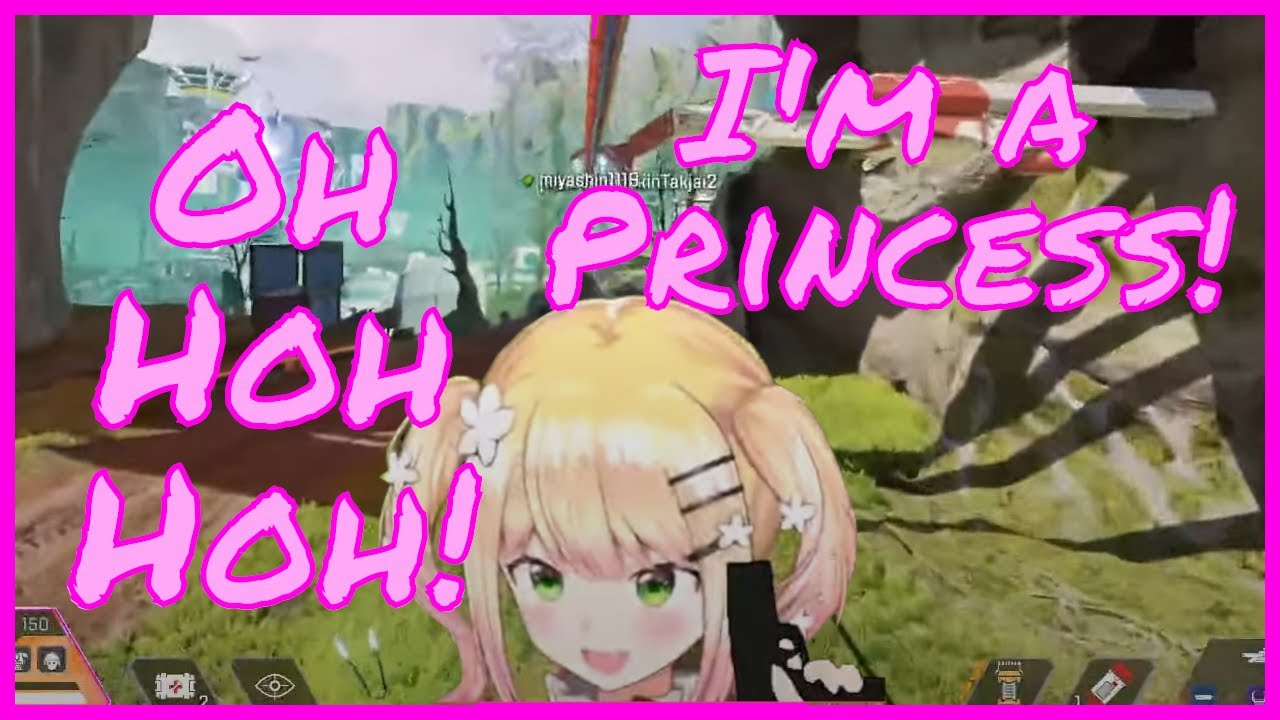 Princess Nene takes a roller coaster ride in Apex Legends [Hololive]