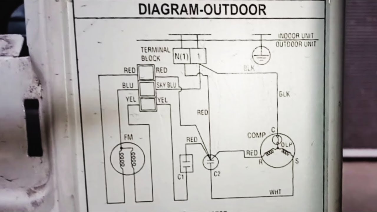 Split Ac Outdoor Unit Wiring Diagram - The Free Study Split Ac Wiring
