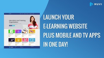 Launch  E-Learning Website & App in one day like Udemy & Coursera | E-Learning Smart TV Apps | Muvi