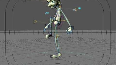 Exagerted walk cycle using new lightwave IK