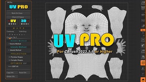 Mastering UV Unwrapping with UV-Pro  ZBrush Plugin - Long Version