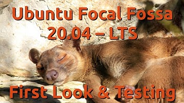 Ubuntu Focal Fossa (20.04 LTS) First Look