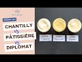 Creams  chantilly pastry and diplomat recipes