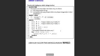Contoh Soal Perhitungan Array 1 Dimensi