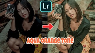 EDIT AMAZING PHOTO ONLY USING MOBILE |  | AQUA ORANGE TONE | #lightroommobile #freepreset screenshot 3