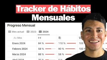 Como crear un tracker de hábitos mensuales en Notion + Plantilla Gratis + Barras de Progreso