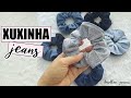 DIY COMO FAZER XUXINHA JEANS | ELÁSTICO PARA CABELO