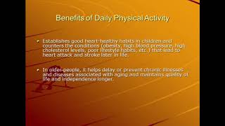 Benefits of Physical Activity