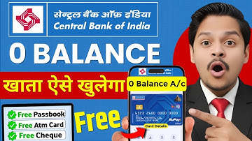 central bank zero balance account opening online 2025 | central bank of india account opening online