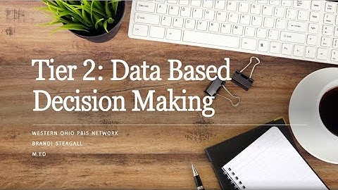 Tier 2 Data Based Decision Making Video 4 of 7