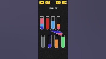 Water Sort Puzzle Level 39 | Complete Level