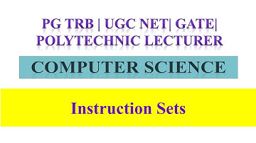 PGTRB |Polytechnic Lecturer | NET | GATE |CPU-INSTRUCTION SETS INTRO SIMPLE EXPLANATION(Tamil)
