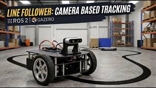 07 Line Follower Robot with ROS2 & OpenCV: Camera-Based Vision Tracking