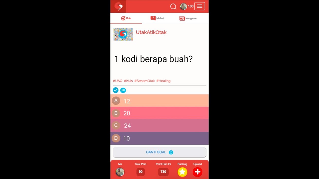 1 KODI BERAPA BUAH ?