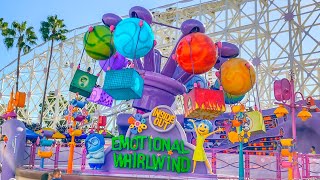 [4K] NEW Inside Out Emotional Whirlwind ride at Disney California Adventure Park 2020! screenshot 2