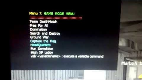 mw2 Cfg modding in game ( menu shown)