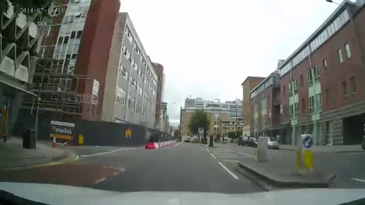 Bristol Waterfront - Drive through to Bristol City Centre - YouTube