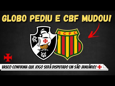 ATENÇÃO: CBF ADIOU 2 JOGOS DO VASCO NO BRASILEIRO, CONFIRA AS NOVAS DATAS