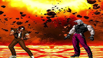 Kyo Kusanagi Clone 10 vs Omega Rugal 2002 [Mugen KOF]