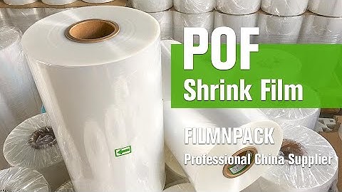 POF Shrink Film Polyolefin Packaging Film | Food Contact Grade Safe Material