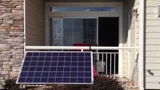 Small apartment balcony solar power setup (part 1)