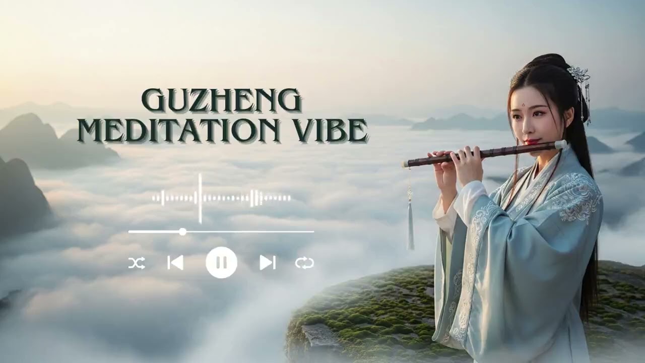 Silver Moon Chinese Guzheng Instrumental Scholar Courtyard 1 Hour