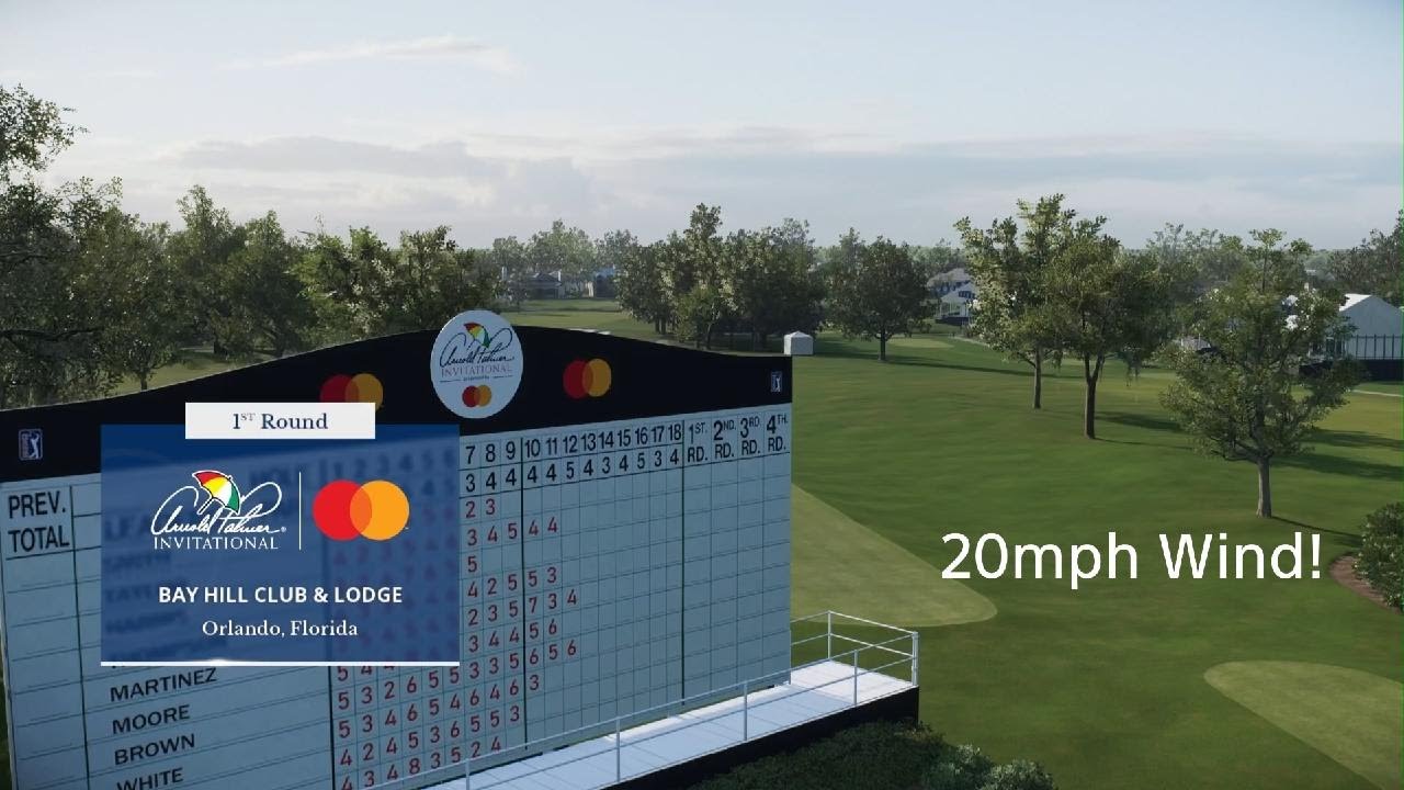 PGA Tour Career Mode 1st Round At Bay Hill Club and Lodge Front 9