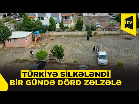 Türkiyədə güclü yeraltı təkanlar: insanları təşvişə salan zəlzələnin ANBAAN GÖRÜNTÜLƏRİ