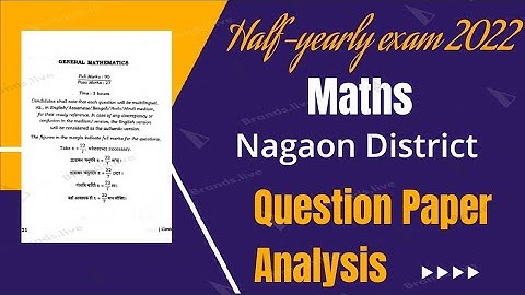 Half yearly exam 2022 Maths question paper |Nagaon | HSLC 2023 | Seba class 10 @Learning Zone