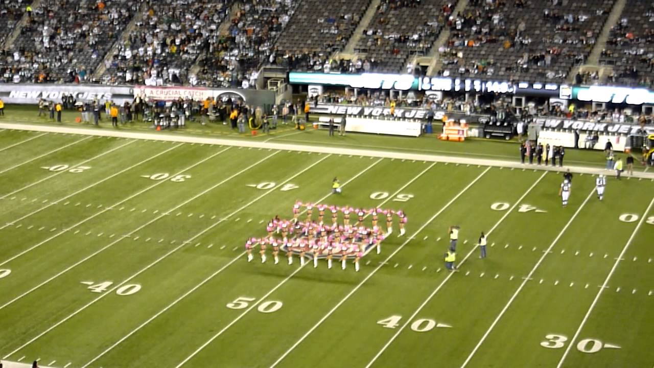 Jets Flight Crew Cheerleaders Pregame Routine & Kickline 2011 (New York ...