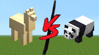 Llama Vs Panda In Minecraft Mob Battle