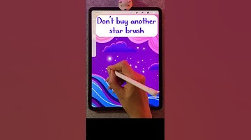 🦄 Bet you didn’t know that Procreate comes with an amazing star brush. Go to: LUMINANCE, LIGHT PEN