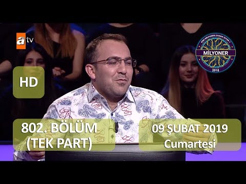 Kim Milyoner Olmak İster | 802. Bölüm HD | 09.02.2019 | TEK PART