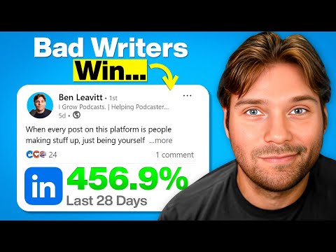 You don’t have to be a good writer to grow on LinkedIn, here’s proof