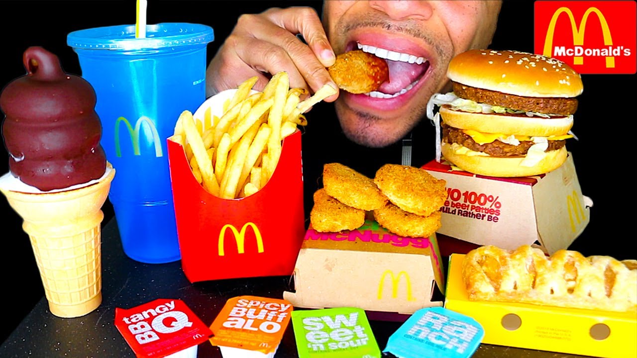 MCDONALD'S CHICKEN NUGGETS BIG MAC ICE CREAM CONE CHOCOLATE DIPPED