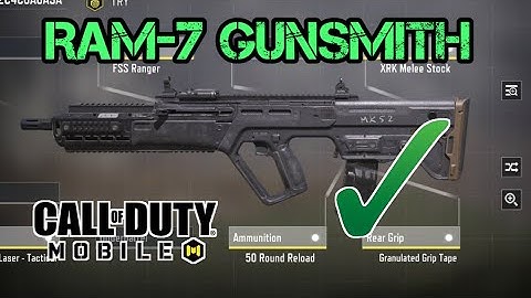 Best No Recoil RAM-7 Gunsmith & Gameplay in COD Mobile | Call of Duty Mobile √