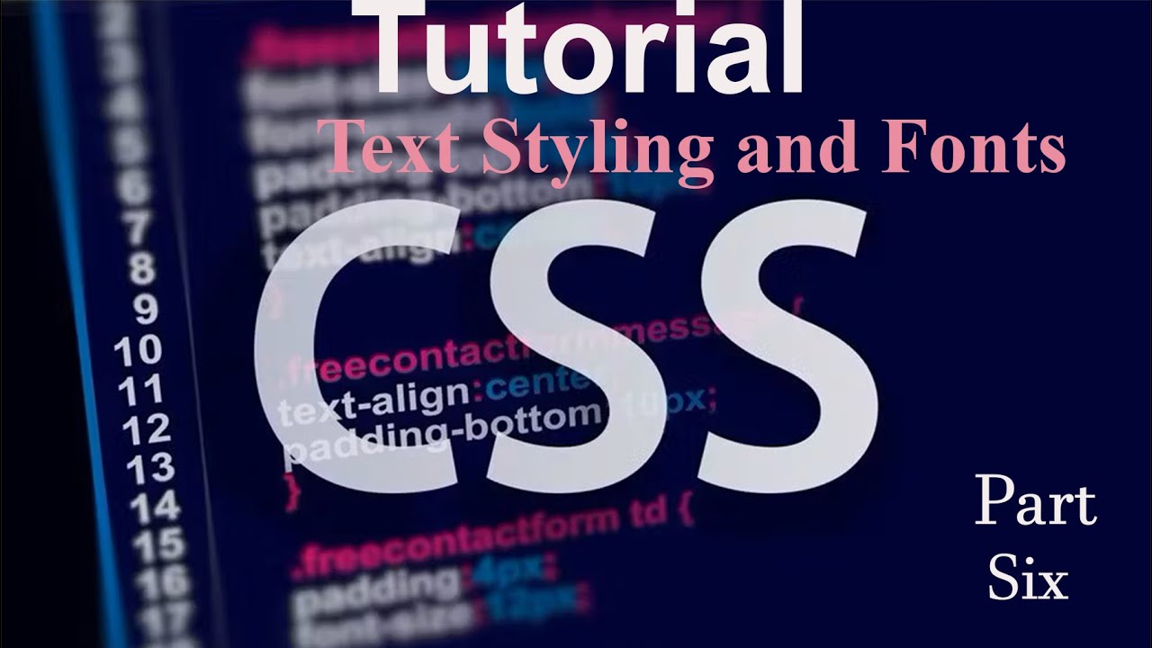 CSS Text Styling and Font Property | CSS Tutorial for Beginners in ...