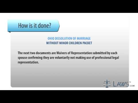 Ohio Dissolution Of Marriage Without Minor Children Packet
