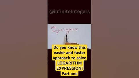 How To Solve & Simplify logarithmic algebraic Expression part 01 #mathstricks #algebraicexpressions