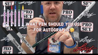 ✒️What are the BEST PENS for Autographs? MUST WATCH ✒️