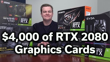 $4,000 of NVidia RTX 2080 Graphics Cards - Detailed Unboxing & Overview