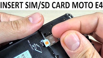 INSERT-REMOVE SIM/SD CARD Motorola MOTO E4